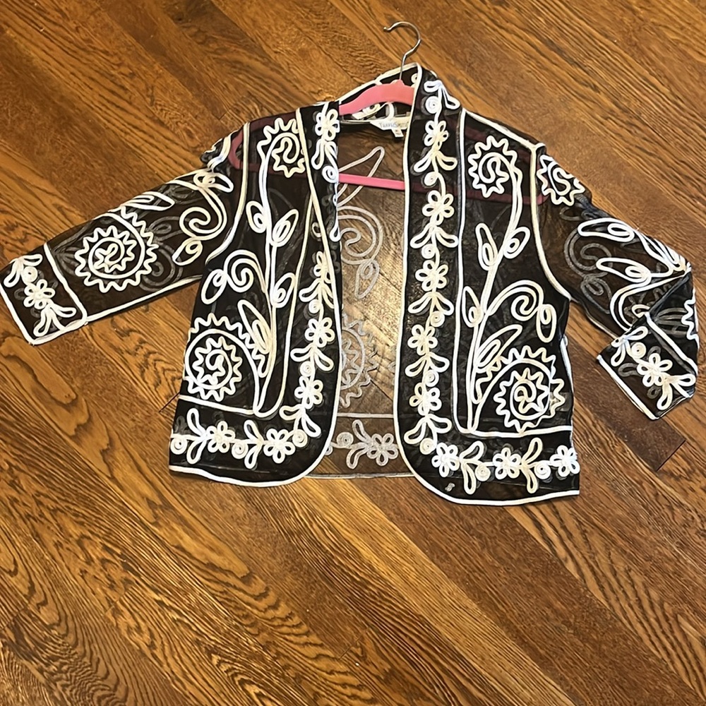 Travel Smith, sheer Bolero jacket